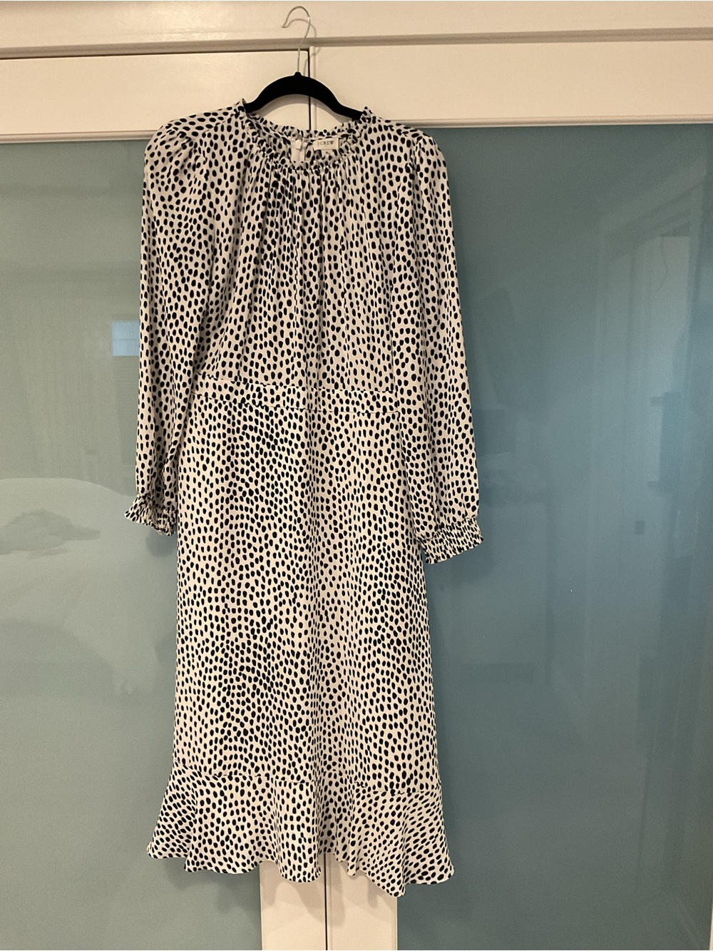 J. Crew Black and White Dot Dress